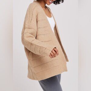 SPIRITUAL GANGSTER Casey wool open CARDIGAN